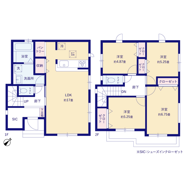 グラファーレ4205茅ヶ崎市代官町２期１棟の見取り図