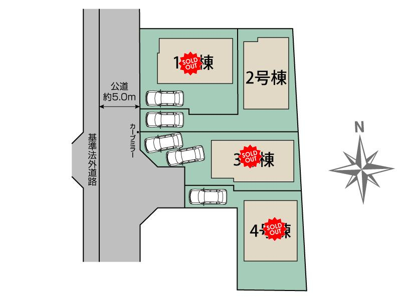 ブルーミングガーデン小平市花小金井１丁目４棟の見取り図
