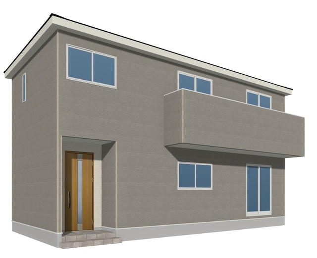 ■1号棟（※パースはイメージです。実際の色合いとは異なる場合がございます。）