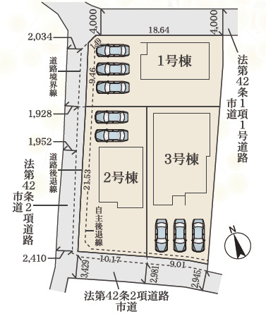 リナージュ亀山山下町　第１期の見取り図