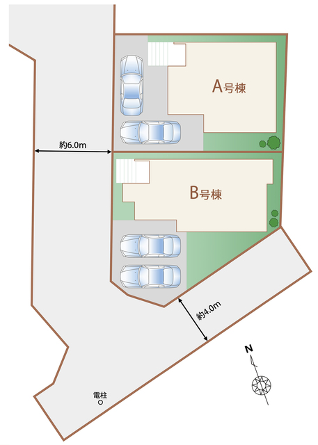 ハートフルタウン留ヶ谷1丁目330番の見取り図