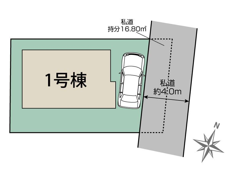 ブルーミングガーデン船橋市藤原８丁目１棟の見取り図