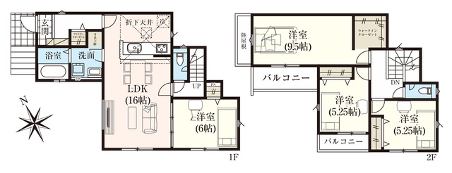 グラファーレ4294北九州市大田町２棟の見取り図