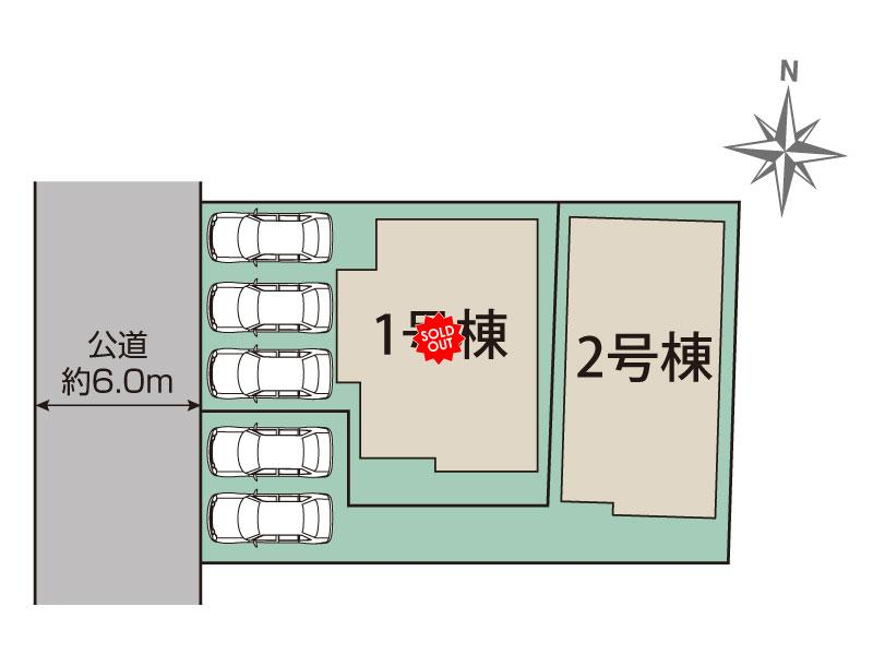 ブルーミングガーデン春日井市美濃町２丁目２棟の見取り図