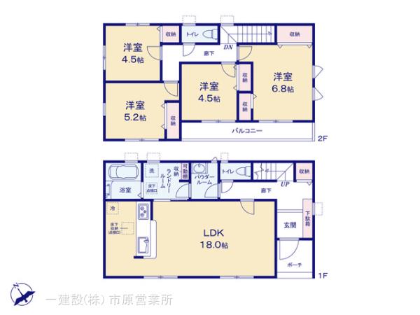 リーブルガーデン若葉区都賀１丁目の見取り図