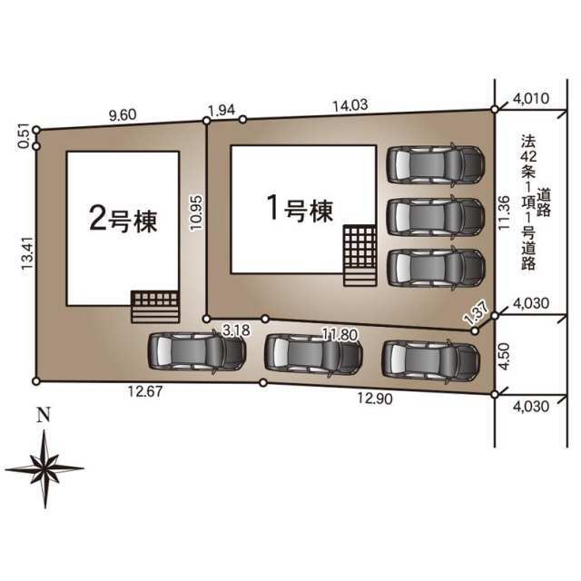 クレイドルガーデン松本市南原 第2の見取り図