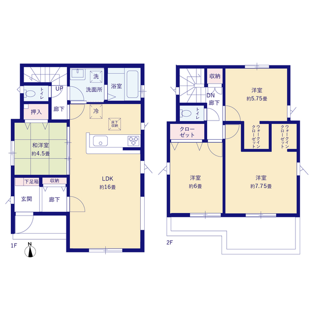 グラファーレ4319川口市伊刈３期３棟の見取り図