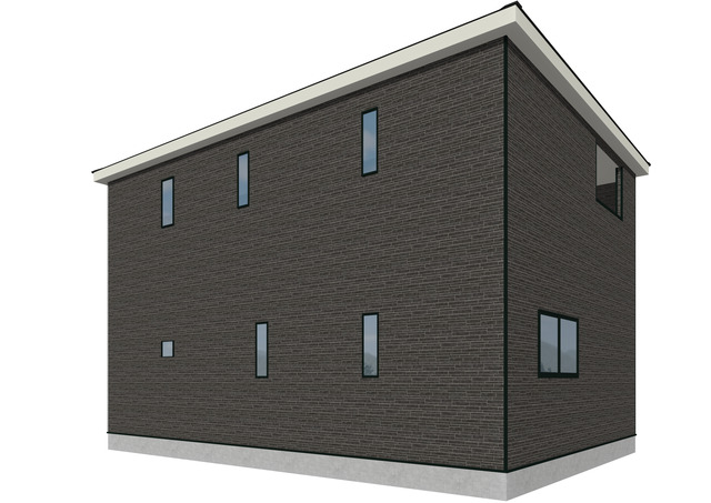 完成予想図(外観)白河市蛇石第１−２号棟　南東