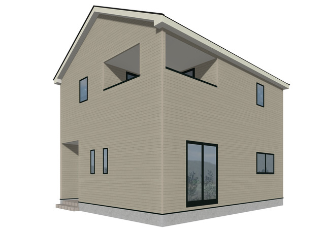 完成予想図（外観）
矢吹町八幡町第２３−１号棟　北西