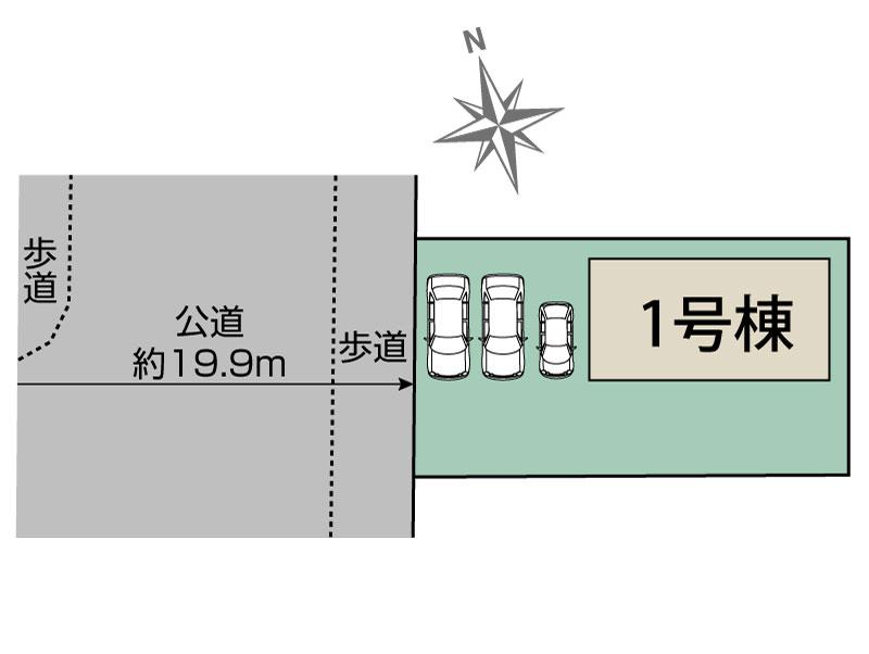 ブルーミングガーデン邑楽郡大泉町富士３丁目１棟の見取り図