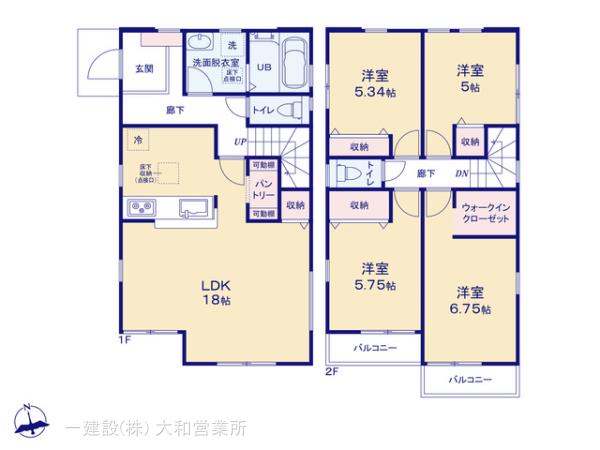 リーブルガーデン瀬谷区瀬谷６丁目の見取り図