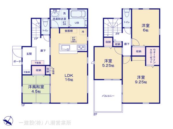 リーブルガーデン三郷市高州２２期の見取り図