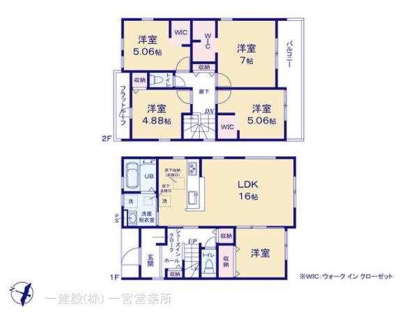 リーブルガーデン岐阜市島田の見取り図