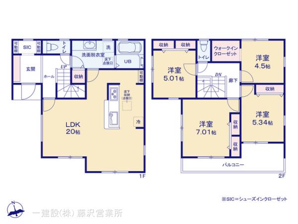 リーブルガーデン瀬谷区宮沢２丁目の見取り図