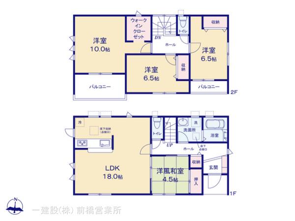リーブルガーデン前橋市北代田町第７の見取り図