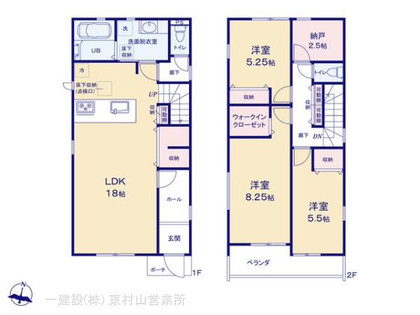 リーブルガーデン練馬区関町南の見取り図
