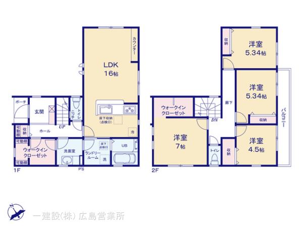 リーブルガーデン岩国市室の木町4丁目2期の見取り図