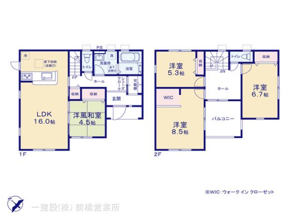 リーブルガーデン高崎市町屋町の見取り図