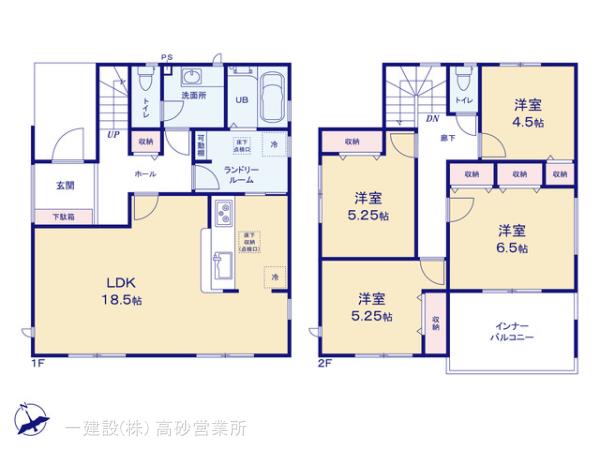 リーブルガーデン東道野辺７丁目の見取り図
