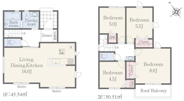 リナージュ熊本中央区壺川一丁目　第１期の見取り図