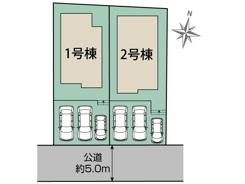 ブルーミングガーデン福岡市東区青葉６丁目２期２棟の見取り図