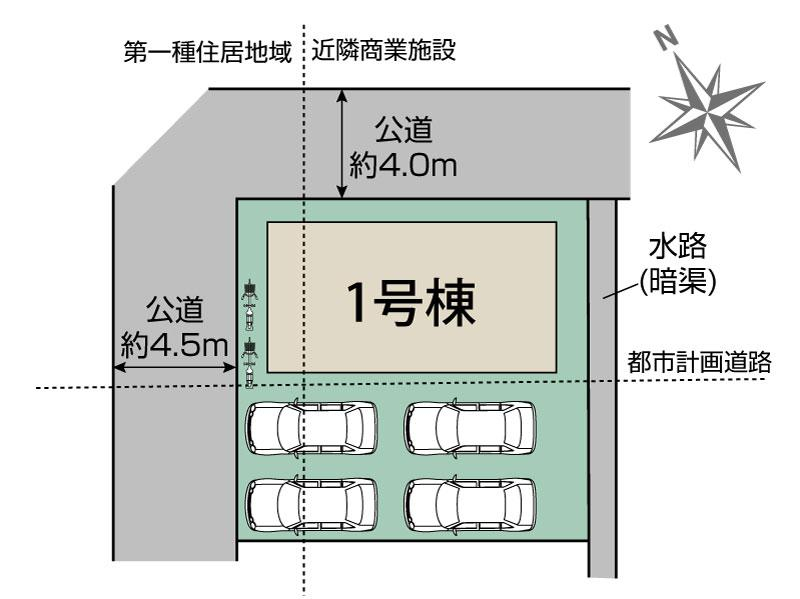 ブルーミングガーデン呉市広中新開３丁目１棟の見取り図