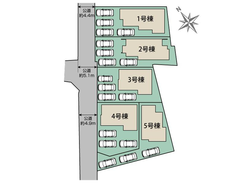ブルーミングガーデン岡崎市福岡町新町５棟の見取り図