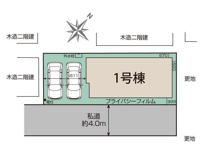 桶川市泉1丁目3期1棟 区画図
