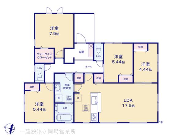 リーブルガーデン西尾第７１一色町の見取り図