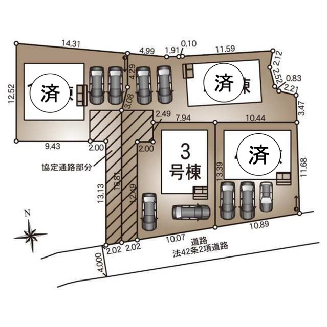 クレイドルガーデン長野市北堀 第9の見取り図