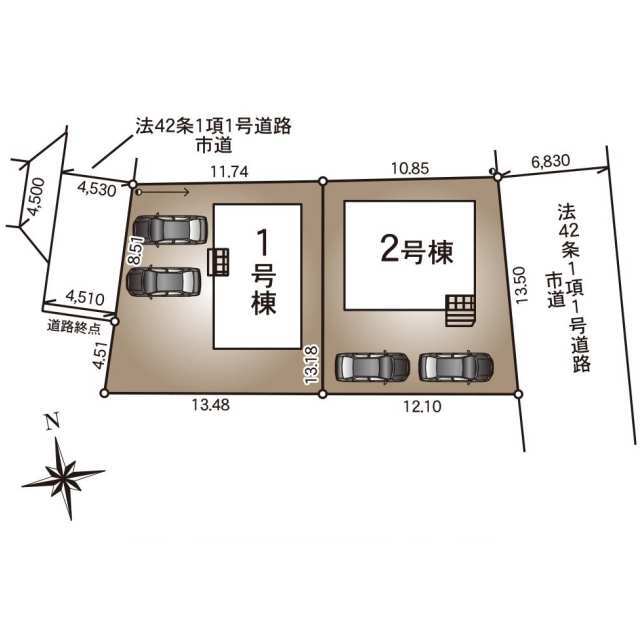 クレイドルガーデン塩尻市大門 第5の見取り図