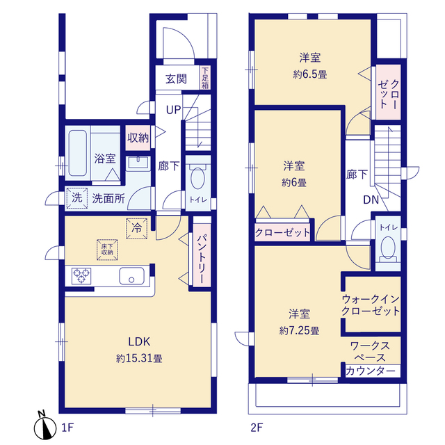 グラファーレ4221立川市富士見町７期２棟の見取り図