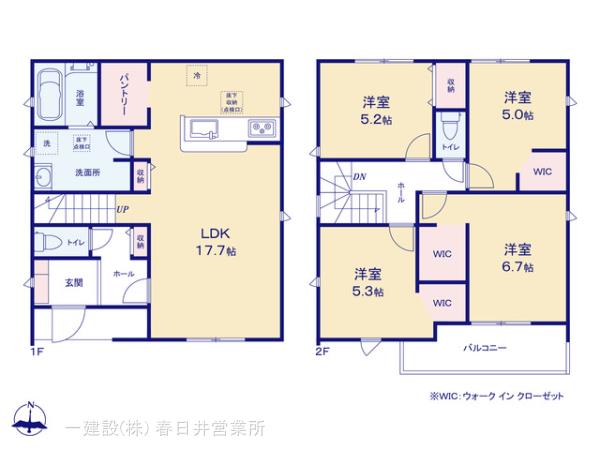 リーブルガーデン愛西市大井町宮新田の見取り図
