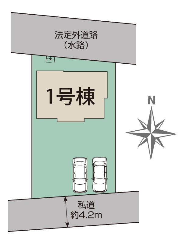 ブルーミングガーデン仙台市太白区袋原５丁目１棟の見取り図