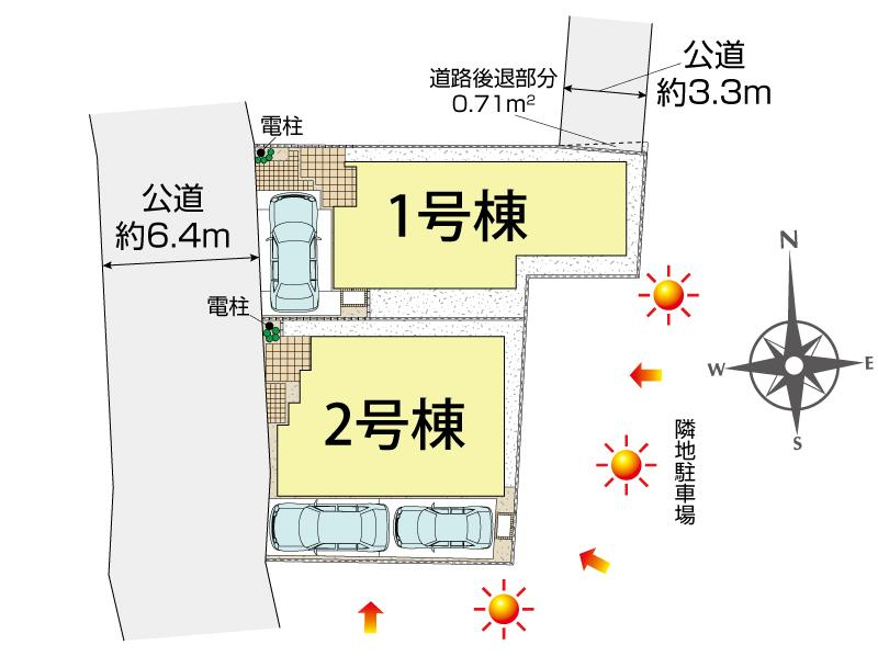 ブルーミングガーデン茅ヶ崎市松が丘２丁目２棟の見取り図