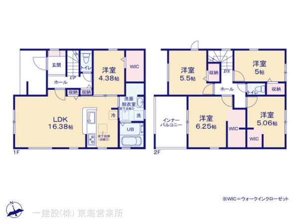 リーブルガーデン小牧市久保一色の見取り図