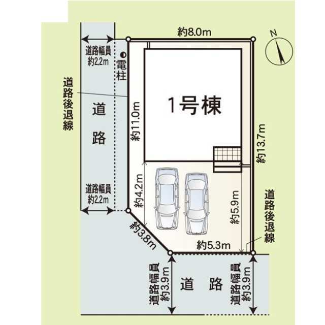 クレイドルガーデン一宮市両郷町 第1の見取り図
