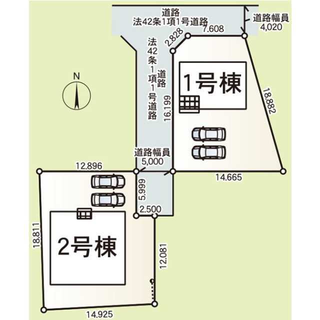 クレイドルガーデン美濃加茂市西町 第5の見取り図