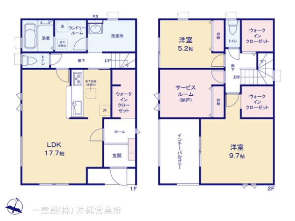 リーブルガーデン読谷村古堅第2の見取り図