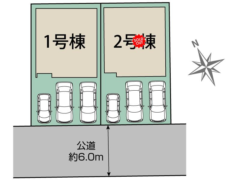 ブルーミングガーデン豊田市水源町２丁目２期２棟の見取り図