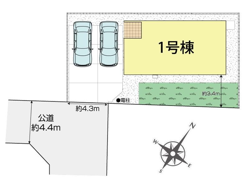 ブルーミングガーデン岡山市南区大福３期１棟の見取り図