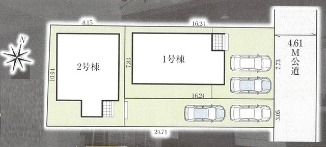 グラファーレ4324三郷市彦成８期２棟の見取り図