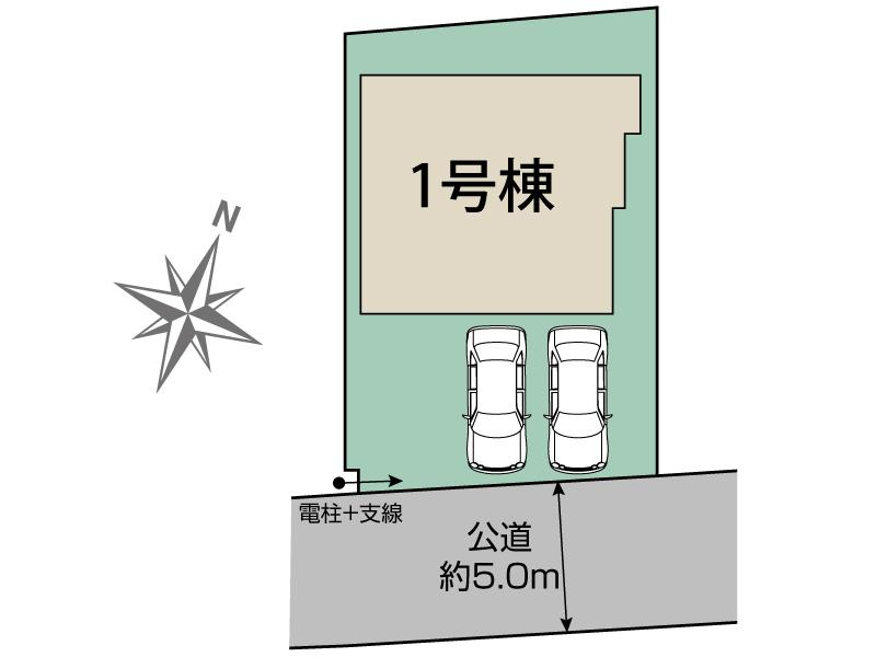 ブルーミングガーデン千葉市稲毛区長沼町２期１棟の見取り図