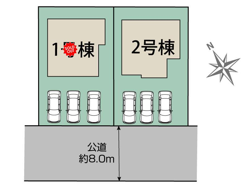 ブルーミングガーデン札幌市東区北５０条東７丁目２棟の見取り図