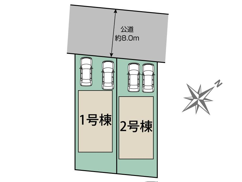 ブルーミングガーデン札幌市西区山の手６条５丁目２棟の見取り図