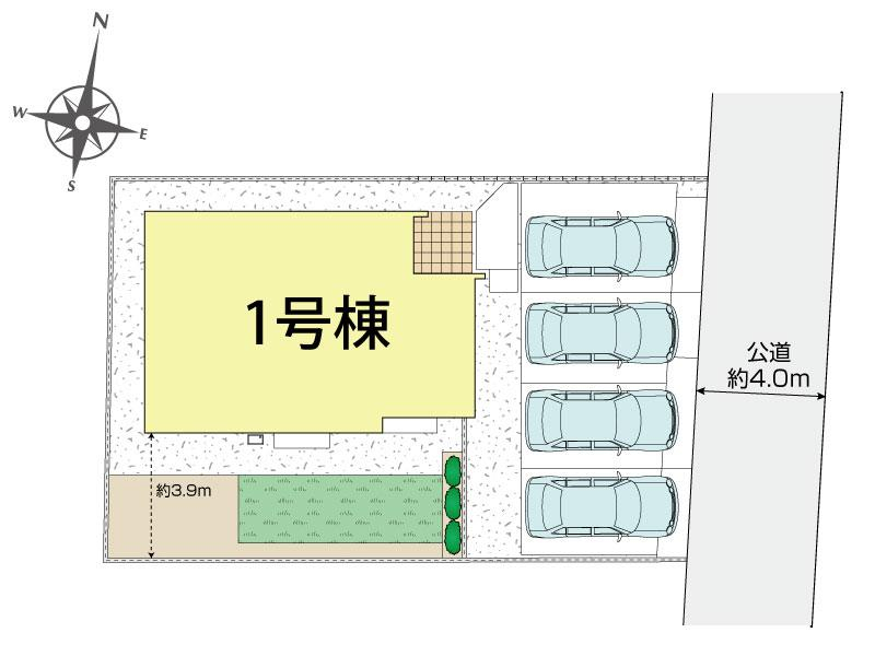 桶川市坂田東1丁目2期1棟 区画図