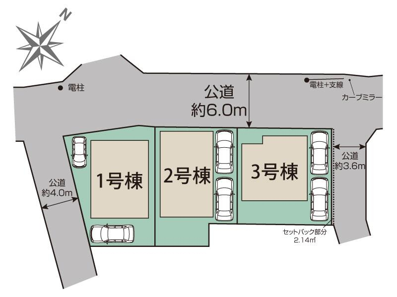 ブルーミングガーデン柏市増尾３丁目３棟の見取り図