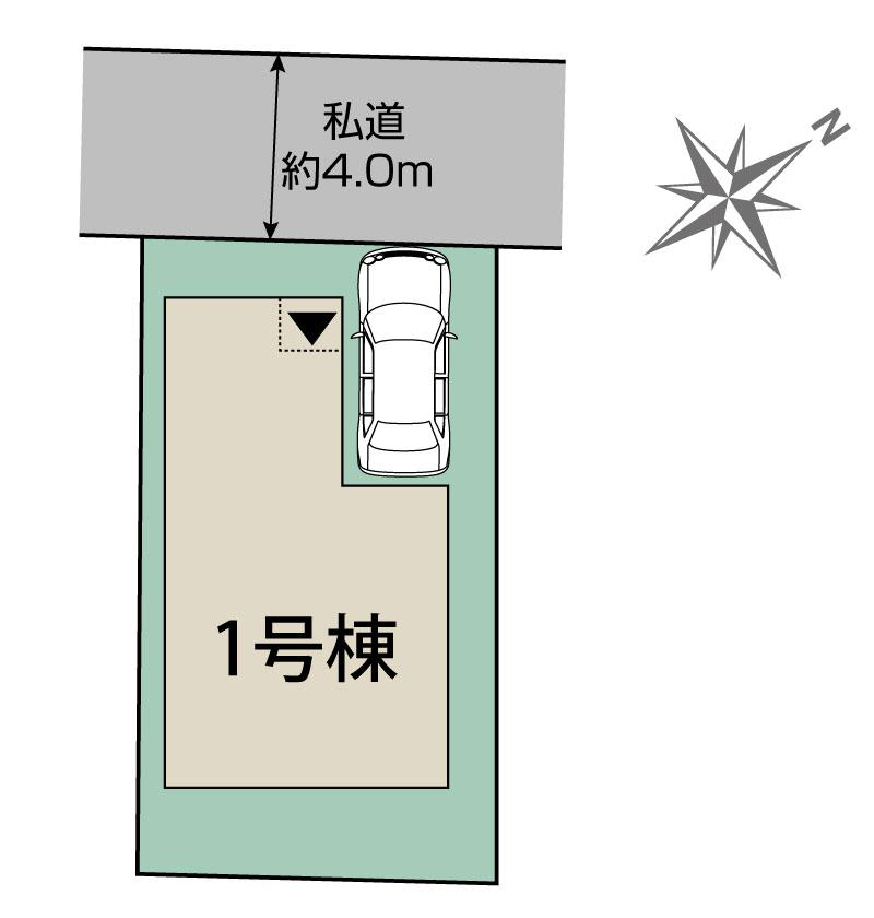 ブルーミングガーデン船橋市芝山６丁目１棟の見取り図