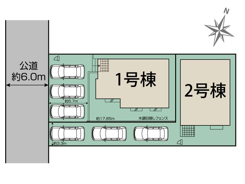 ブルーミングガーデン船橋市習志野台５丁目２棟の見取り図