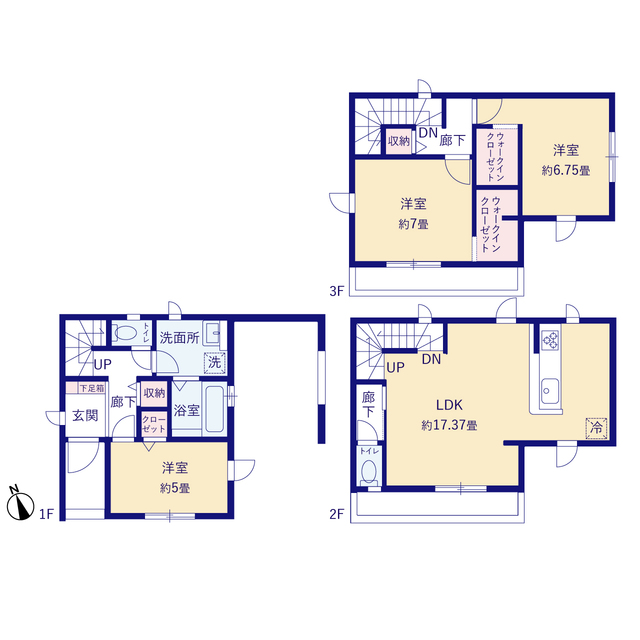 グラファーレ4274川口市南鳩ヶ谷６期１棟の見取り図